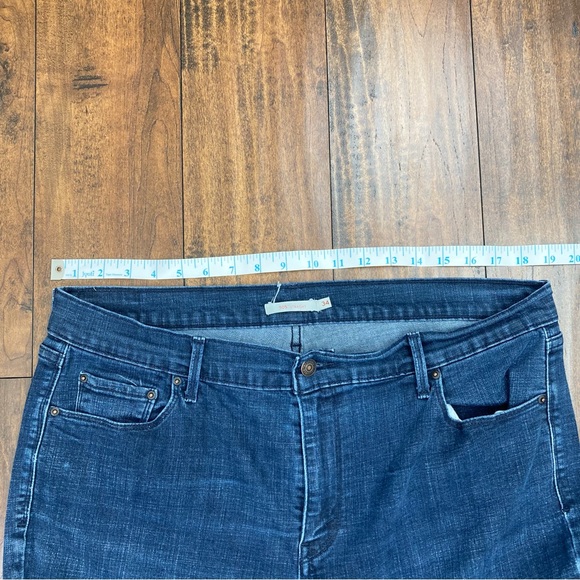 Levi's 505 Straight Leg Dark Blue Jeans Women's Size 34x30 Red Tab. - Picture 2 of 13